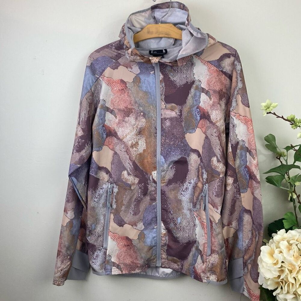 ALL IN MOTION jacket | packable camo windbreaker | small mens